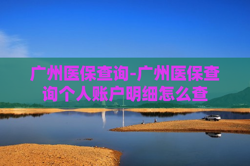 广州医保查询-广州医保查询个人账户明细怎么查