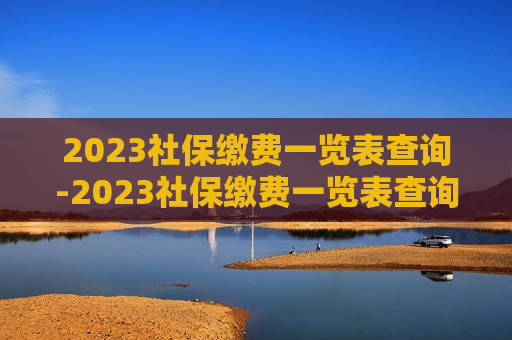 2023社保缴费一览表查询-2023社保缴费一览表查询武汉