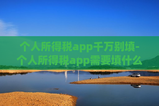 个人所得税app千万别填-个人所得税app需要填什么