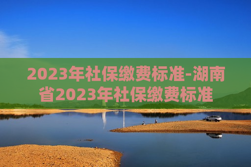 2023年社保缴费标准-湖南省2023年社保缴费标准