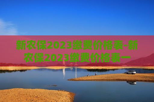 新农保2023缴费价格表-新农保2023缴费价格表一