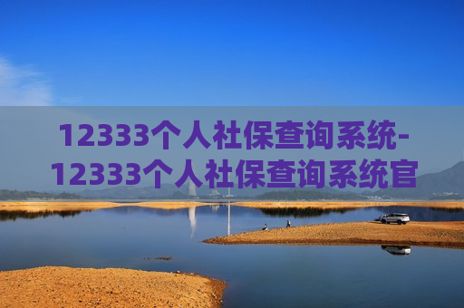 12333个人社保查询系统-12333个人社保查询系统官网