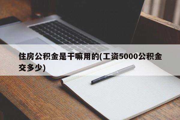 住房公积金是干嘛用的(工资5000公积金交多少)