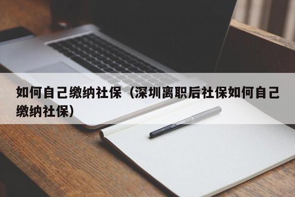 如何自己缴纳社保（深圳离职后社保如何自己缴纳社保）